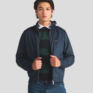 MEMBERS ONLY Zip Up Blue Jacket Small